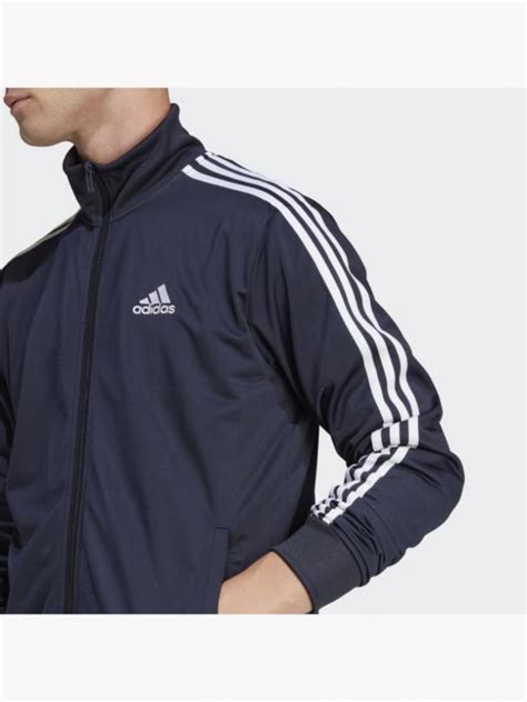 adidas trainingsanzug tracksuit basic 3-streifen weiß-blau|blaue trainingsanzüge adidas.